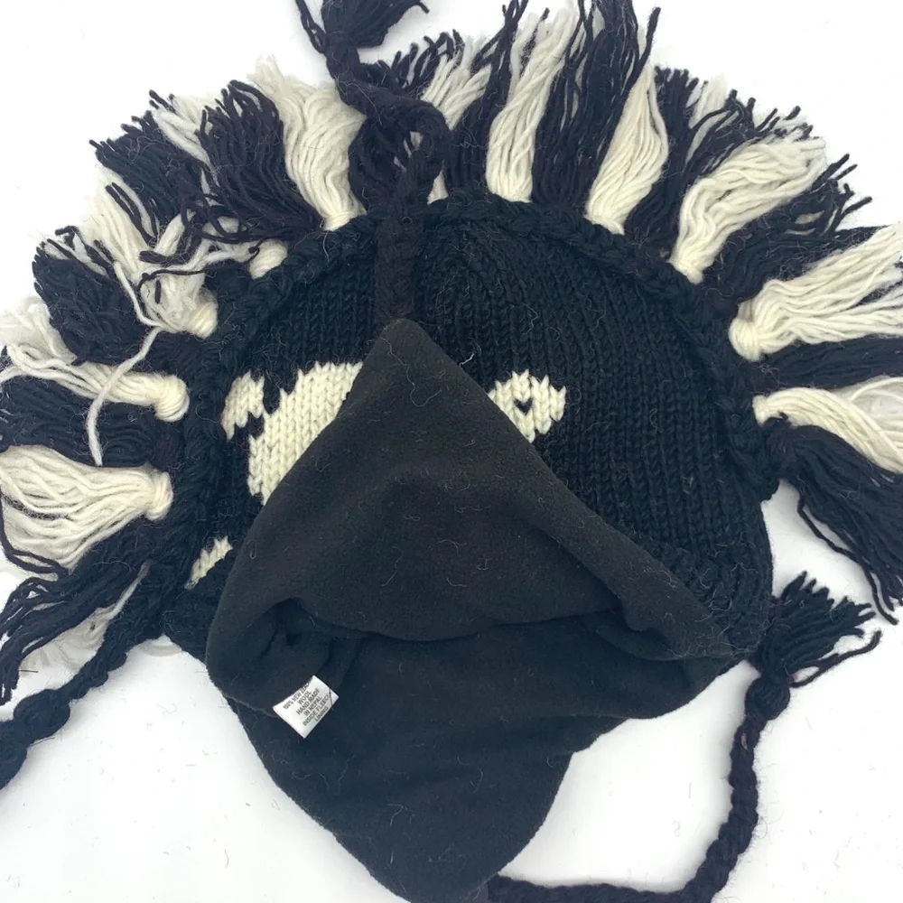 Mohawk Skull Beanie